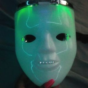 Light up 2 sided mask